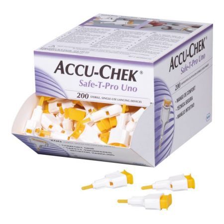 Accu-Chek Safe-T-Pro Uno Lancety 200 szt.