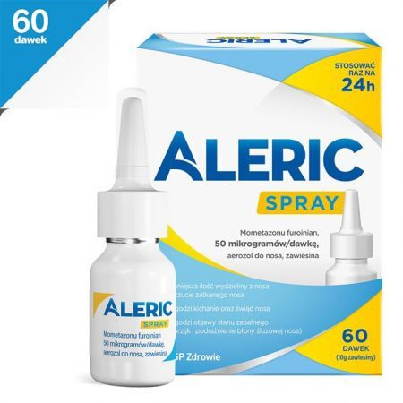 Aleric Spray do nosa na katar alergiczny u dorosłych, 60 dawek