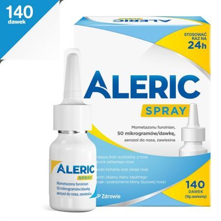 Aleric Spray do nosa na katar alergiczny u dorosłych, 140 dawek
