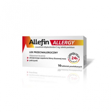 Allefin Allegry 5 mg tabletki powlekane przeciwalergiczne, 10 szt.