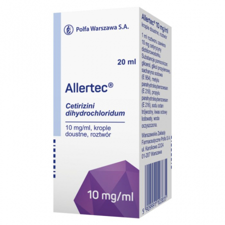 Allertec 10 mg/ml krople doustne,roztwór