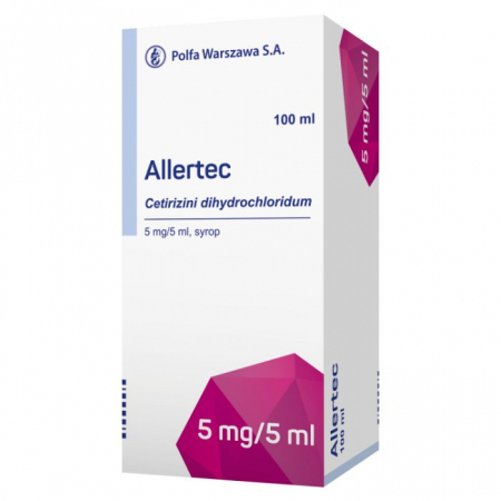Allertec syrop 5 mg/5 ml 100 ml