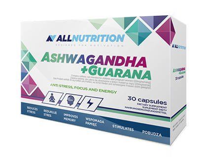 ALLNUTRITION Ashwagandha + Guarana 30 kapsułek