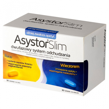 Asystor Slim 30 tabletek na dzień + 30 tabletek na noc