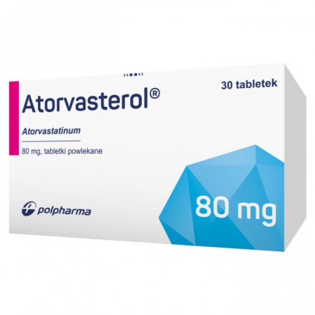 Atorvasterol 80 mg 30 tabletek powlekanych