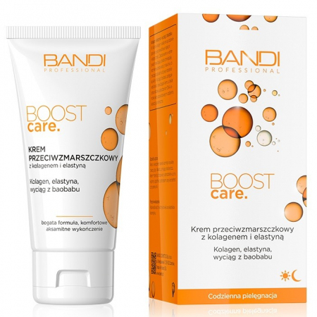Bandi Boost Care krem przeciwzmarszczkowy z kolagenem i elastyną, 50 ml