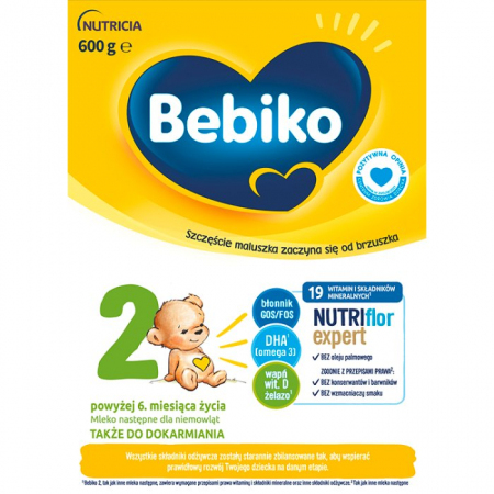 Bebiko 2 NutriFlor Expert mleko powyżej 6 miesiąca, 600 g