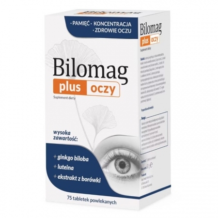 Bilomag Plus Oczy tabletki powlekane, 75 szt.