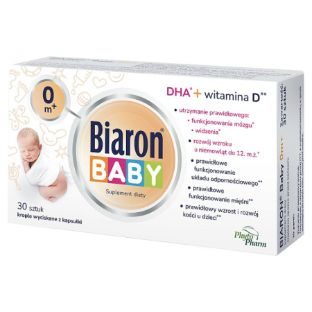 Biaron Baby (0m+) 30 krople wyciskane z kapsułki / Witamina D dla dzieci