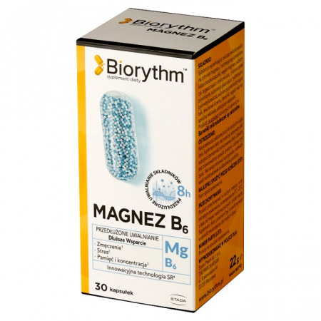 Biorythm Magnez B6 30 kapsułek