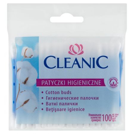 CLEANIC Patyczki higieniczne (folia) 100 szt.
