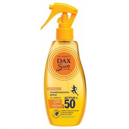 DAX SUN Transparentny spray do opalania  ACTIVE+ SPF50 200 ml