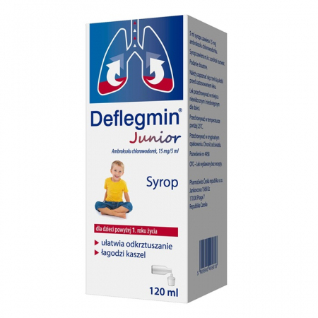 Deflegmin Junior syrop 15mg/5ml 120 ml