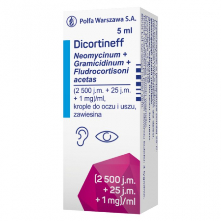 Dicortineff zawiesina do oczu i uszu 5 ml