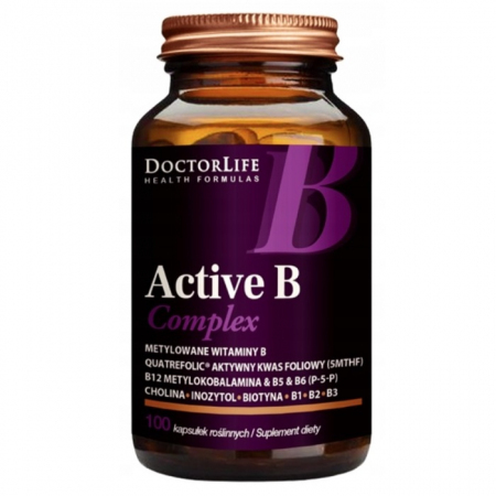 DoctorLife Active B Complex kapsułki z witamią B, 100 szt.