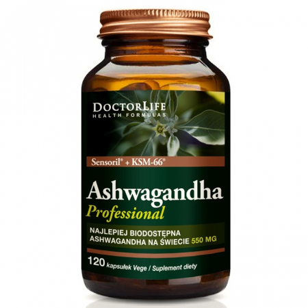 DoctorLife Ashwagandha Professional 550 mg kapsułki, 120 szt.