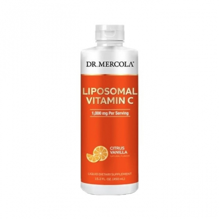 Dr. Mercola Liposomalna witamina C w płynie o smaku pomarańczowym, 450 ml