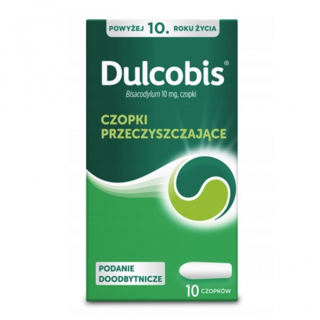 Dulcobis 10 mg czopki doodbytnicze, 10 szt.