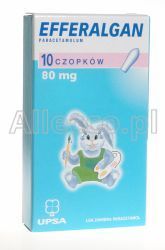 Efferalgan 80 mg 10 czopków doodbytniczych
