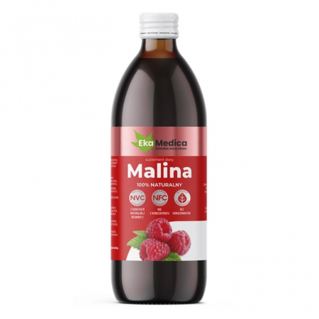 EkaMedica Malina NFC sok 100% na odporność bez cukru, 500 ml