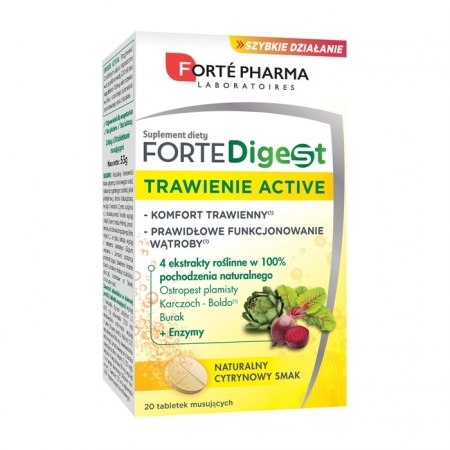 FORTE PHARMA ForteDigest Trawienie Active 20 tabletek musujących