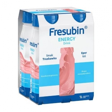 Fresubin Energy Drink o smaku truskawkowym, 4 x 200 ml