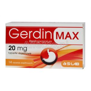 Gerdin MAX 20 mg 14 tabletek dojelitowych