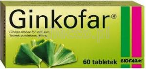 Ginkofar 40 mg 60 tabletek / Poprawa pamięci