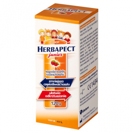 Herbapect Junior (smak malinowy) syrop 100 ml