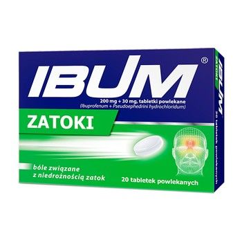 Ibum Zatoki 20 tabletek powlekanych