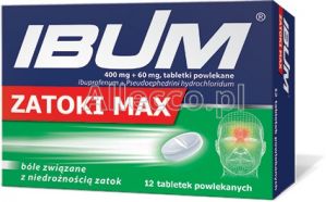 Ibum Zatoki Max 12 tabletek