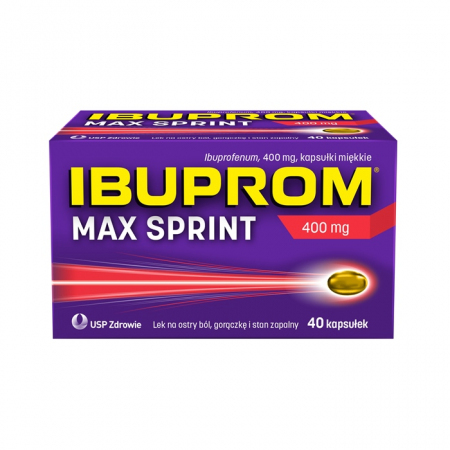 Ibuprom Max Sprint 400 mg kapsułki miękkie, 40 szt.