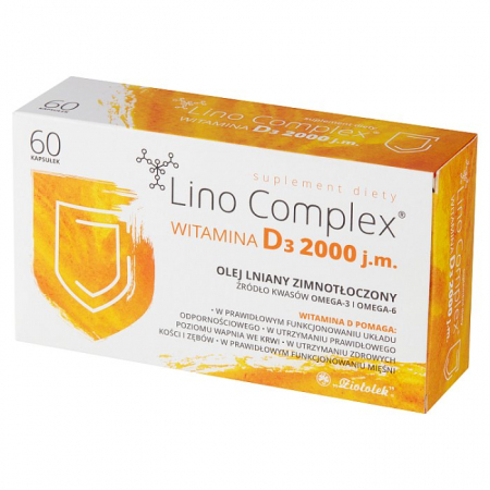 Lino Complex Witamina D3 2000 j.m. 60 kapsułek