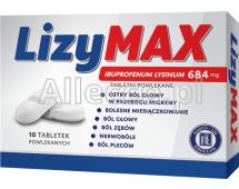 LizyMax 10 tabletek powlekanych / Silny ból