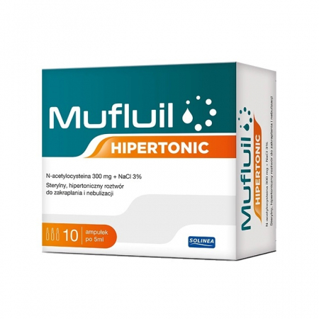 Mufluil Hipertonic roztwór do nebulizacji ampułki 5 ml, 10 szt.