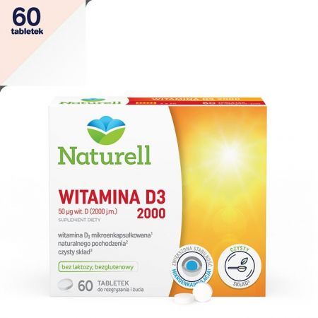 Naturell Witamina D3 2000 j.m 60 tabletek do ssania