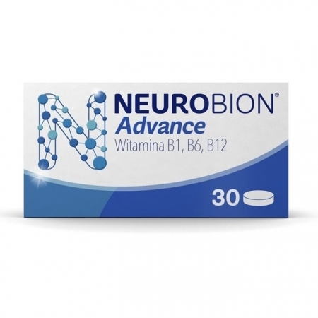 Neurobion Advance tabletki powlekane z witaminą B1, B6 i B12, 30 szt.