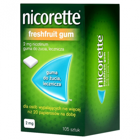 Nicorette FreshFruit Gum 2 mg 105 szt.