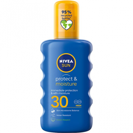 NIVEA SUN Protect & Moisture Spray do opalania SPF30 200 ml