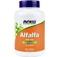 NOW Alfalfa 650 mg 250 tabletek