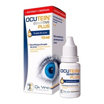 Ocutein Sensitive Plus nawilżające krople do oczu, 15 ml