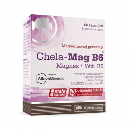 Olimp Chela-Mag B6 magnez z witaminą B6 kapsułki, 60 szt.