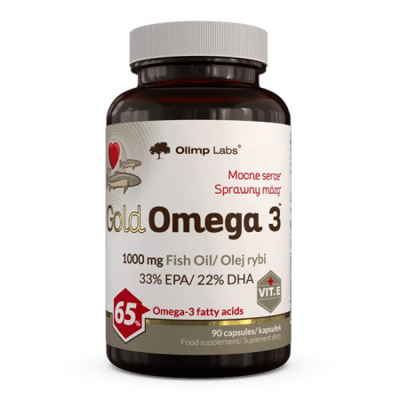 Olimp Gold Omega 3 1000 mg kapsułki miękkie z olejem rybim, 90 szt.