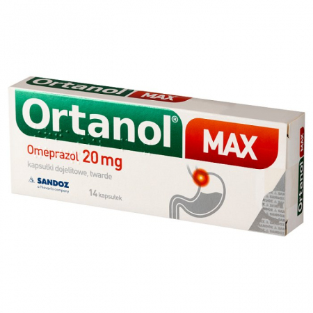 Ortanol Max 20 mg 14 kapsułek dojelitowych