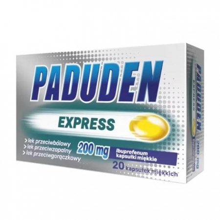 Paduden Express 200 mg kapsułki miękkie z ibuprofenem, 20 szt.