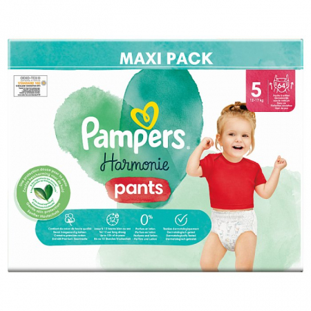 Pampers Harmonie Pants 5 Junior (12-17 kg), 64 szt.