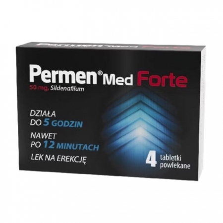 Permen Med Forte 50 mg tabletki powlekane na erekcję, 4 szt.