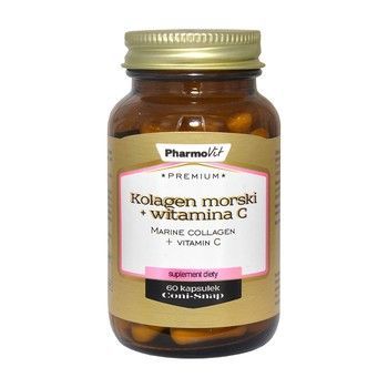 PHARMOVIT Premium Kolagen morski + witamina C 60 kapsułek