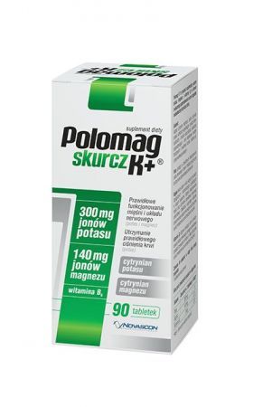 Polomag K+ 90 tabletek / Magnez i potas
