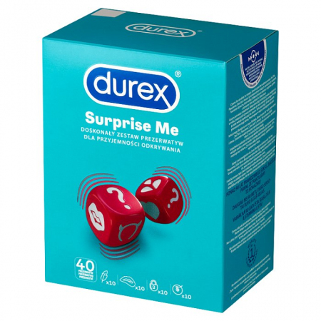 Prezerwatywy Durex Suprise Me Mix 40 sztuk